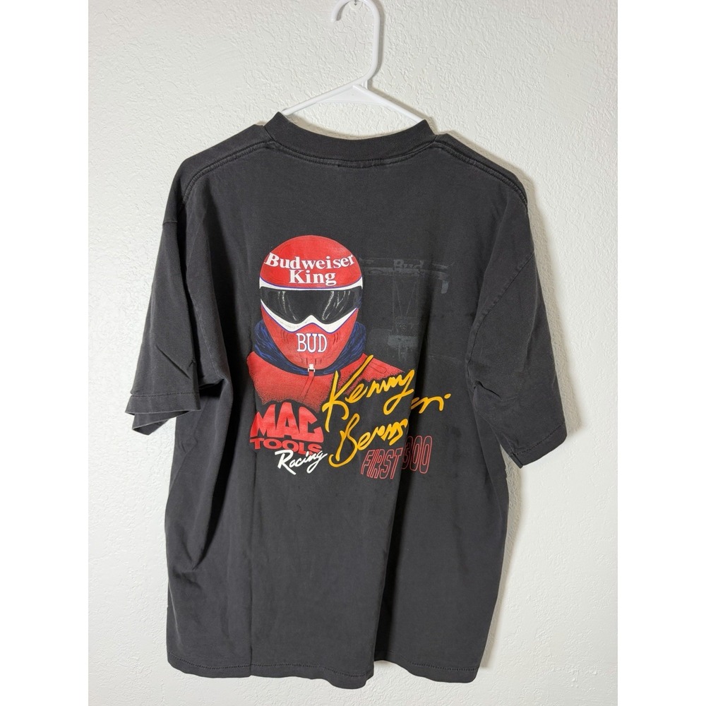Vintage Kenny Bernstein Budweiser King Mac Tools Tee TShirt Drag Racing Size XL